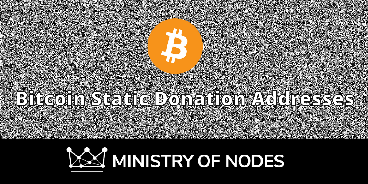 Bitcoin Static Donation Addresses Suck